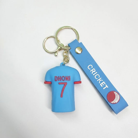 Dhoni India Jersey Cricket Keychain